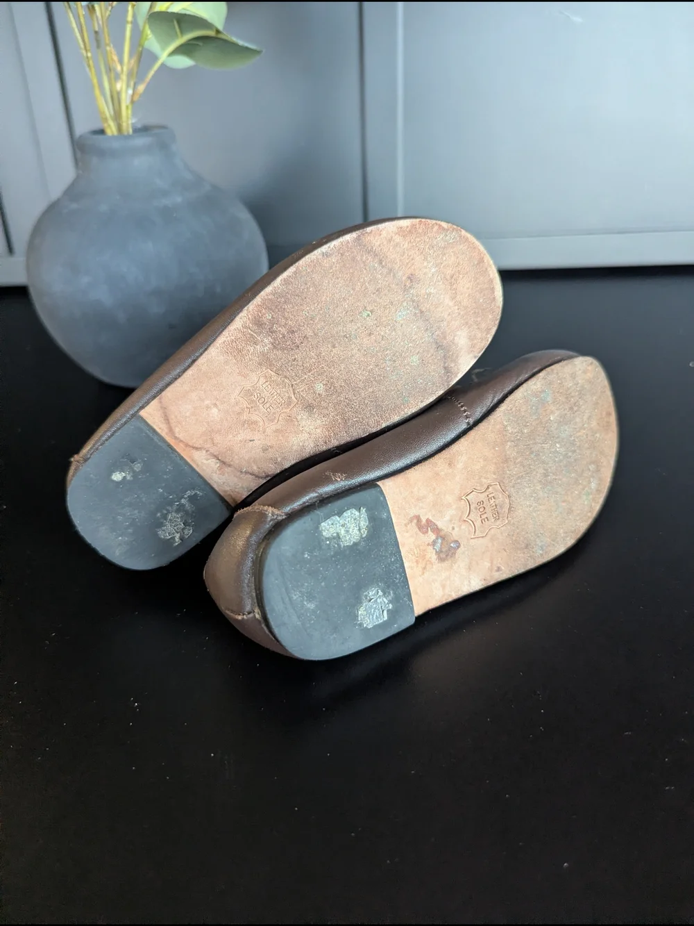 Janie and Jack Brown Leather Loafer